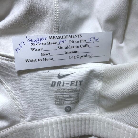 Nike Dry Fit keyhole tank white size M - Picture 5 of 5